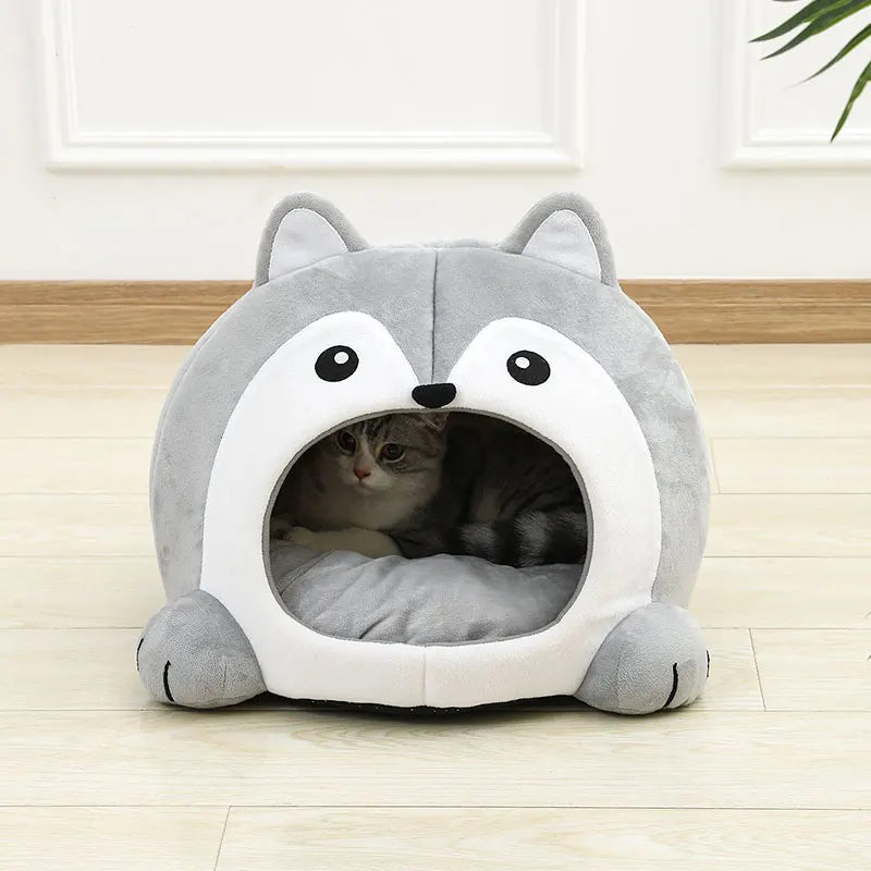 Ultra Soft Cat Bed Cave House ā Cozy Plush Pet Sofa Basket for Cats & Small Dogs