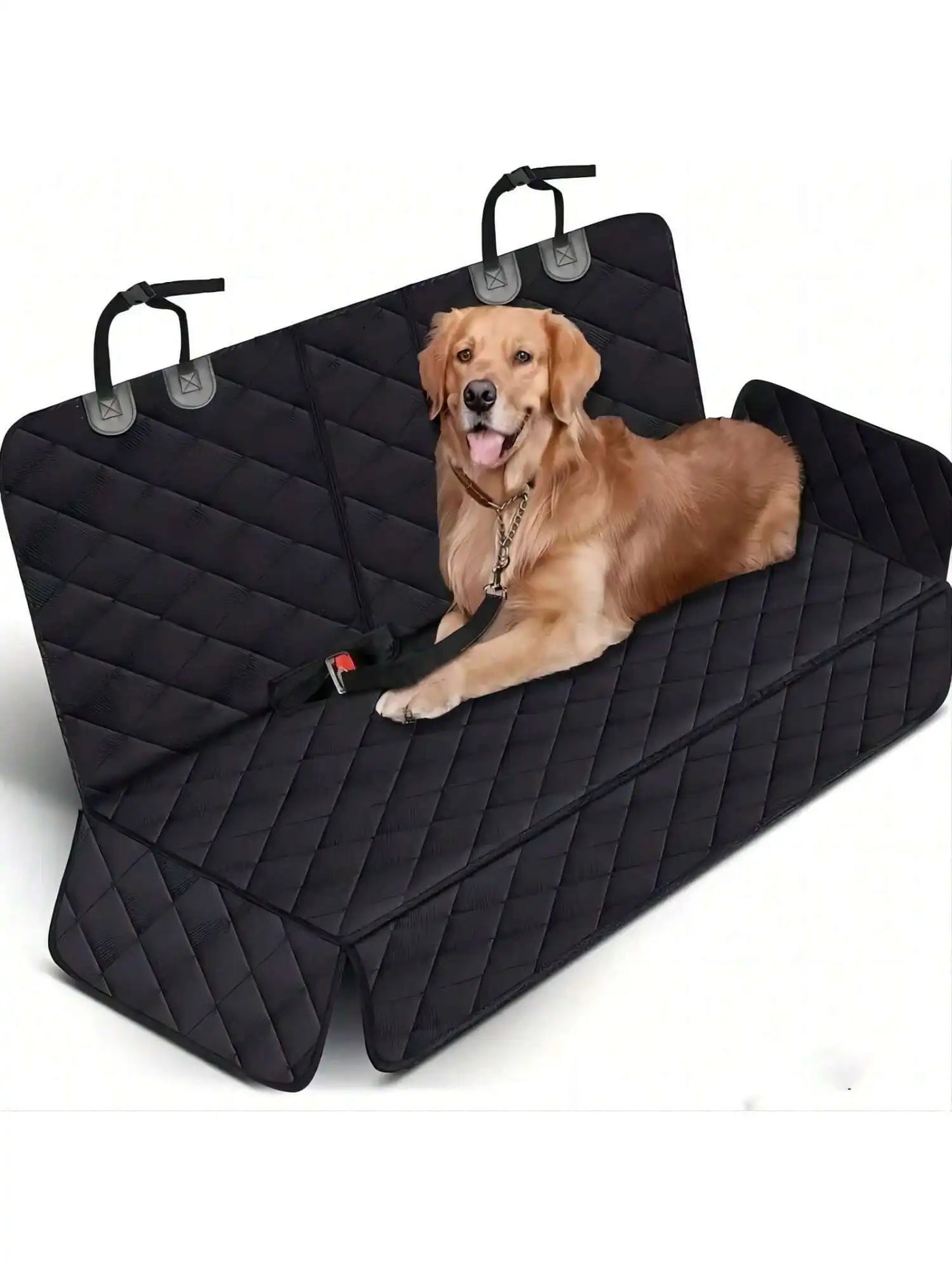 Waterproof Dog Car Seat Cover – Anti-Slip Pet Travel Protector with Seat Anchor & Side Flaps