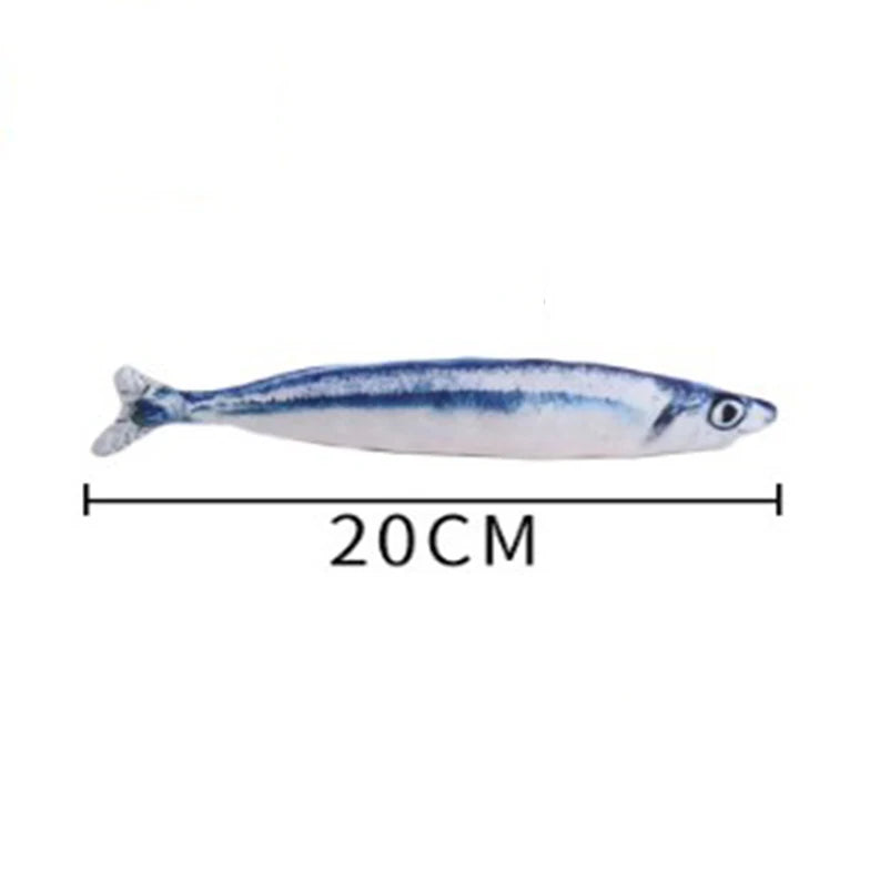 Realistic Plush Fish Cat Toy – Soft Catnip Chew Toy for Kittens & Cats