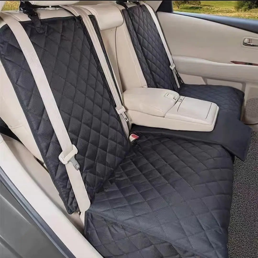 Waterproof Dog Car Seat Cover – Anti-Slip Pet Travel Protector with Seat Anchor & Side Flaps