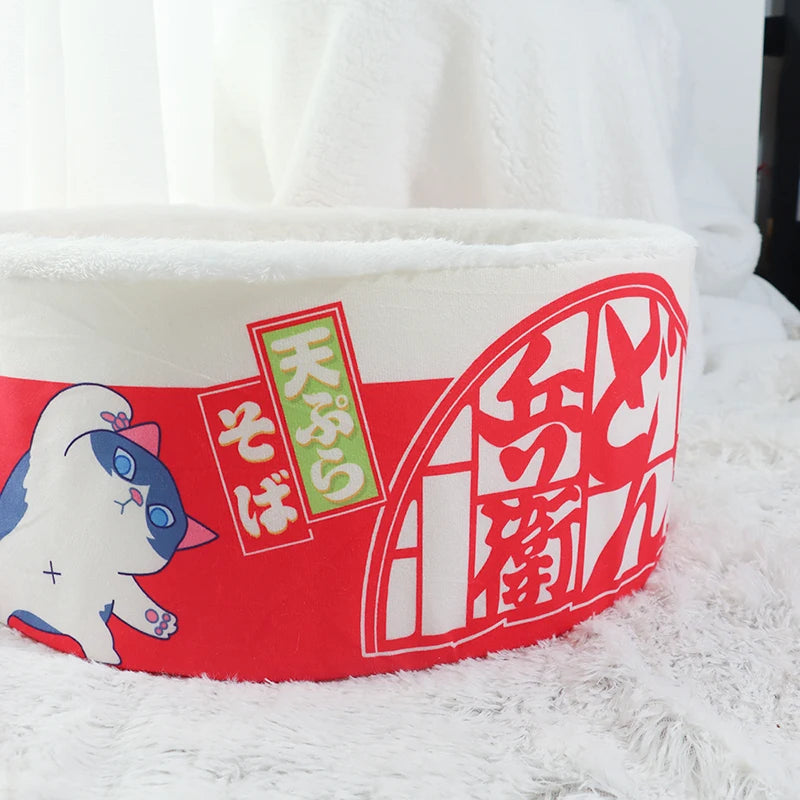 Noodle Cup Pet Bed – Cozy Cat Hideaway