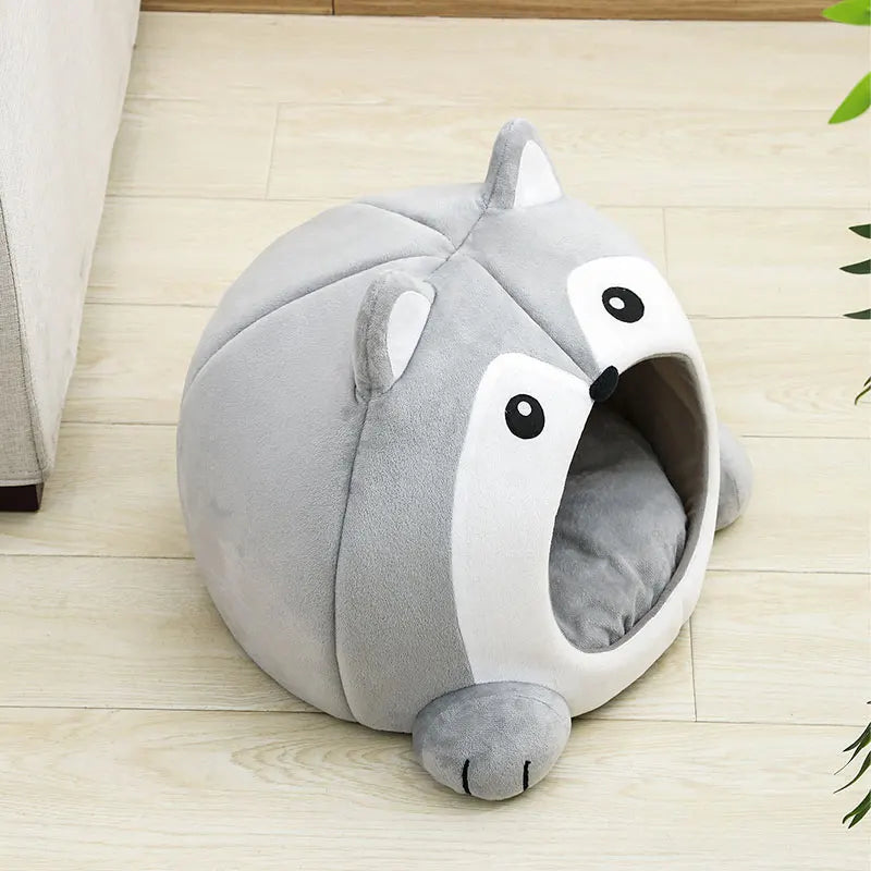 Ultra Soft Cat Bed Cave House – Cozy Plush Pet Sofa Basket for Cats & Small Dogs