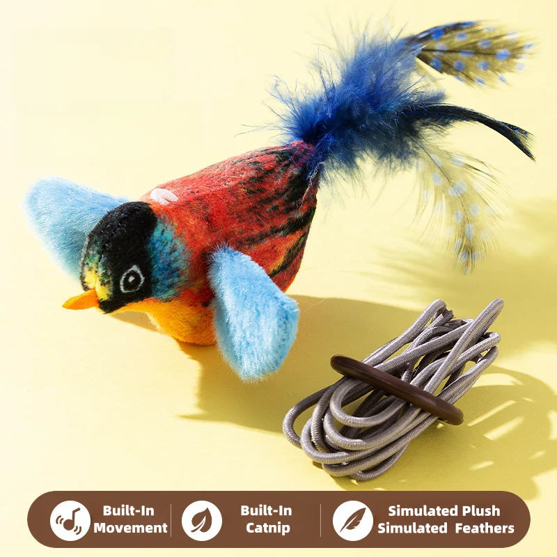 Cat Toys For Indoor Cats Interactive Cat Toy Realistic Bird Sound Cat Toy Plush Cat Toy Catnip Cat Toy for  Cats Kitten Toy