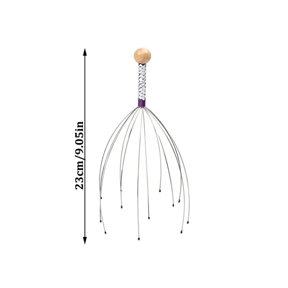 Head Massager Scalp Scratcher – Relaxing Octopus Claw Massage Tool for Stress Relief & Deep Relaxation