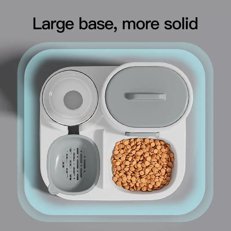 Automatic Gravity Cat Feeder & Water Dispenser – Large Capacity, Spill-Proof Pet Feeding Set