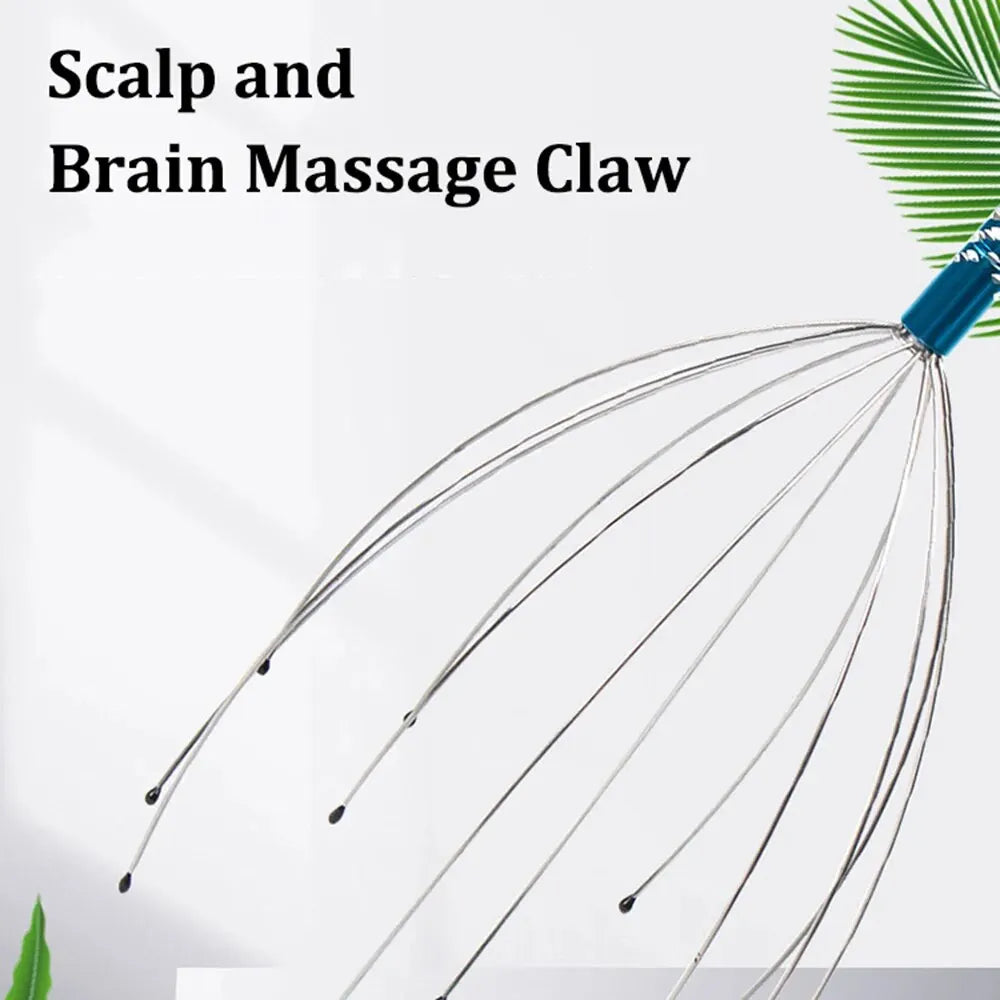Head Massager Scalp Scratcher – Relaxing Octopus Claw Massage Tool for Stress Relief & Deep Relaxation