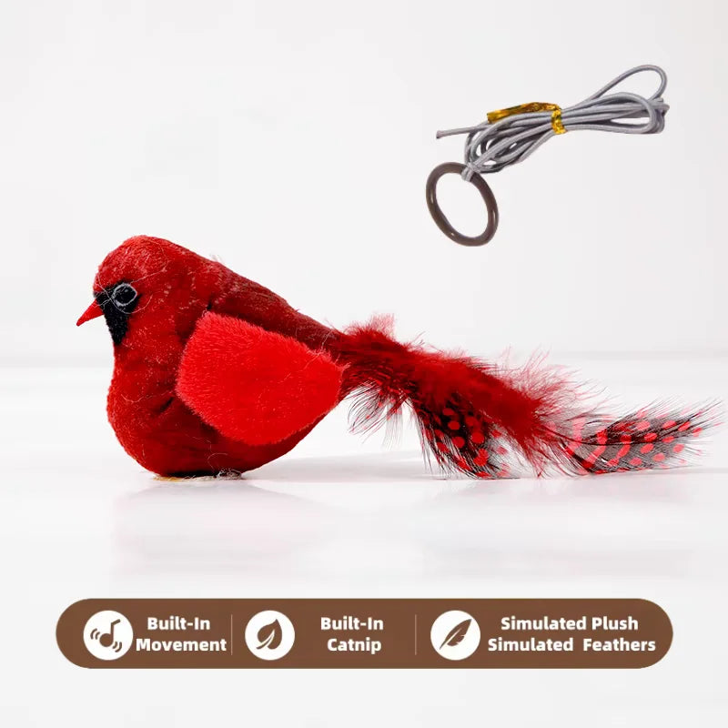 Cat Toys For Indoor Cats Interactive Cat Toy Realistic Bird Sound Cat Toy Plush Cat Toy Catnip Cat Toy for  Cats Kitten Toy