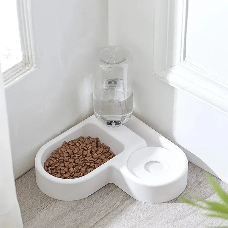 Automatic Pet Feeding & Water Bowl Set – Dual Food and Water Dispenser for Cats & Dogs
