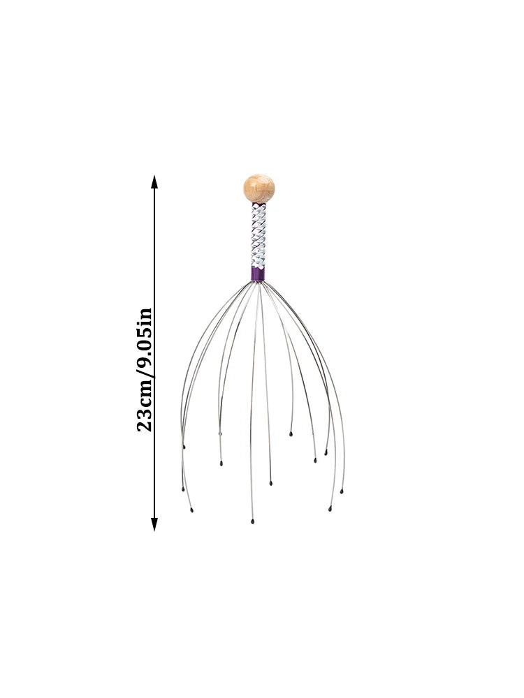 Head Massager Scalp Scratcher – Relaxing Octopus Claw Massage Tool for Stress Relief & Deep Relaxation