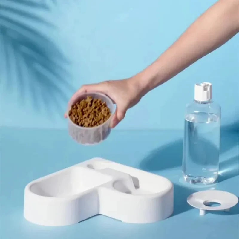 Automatic Pet Feeding & Water Bowl Set – Dual Food and Water Dispenser for Cats & Dogs