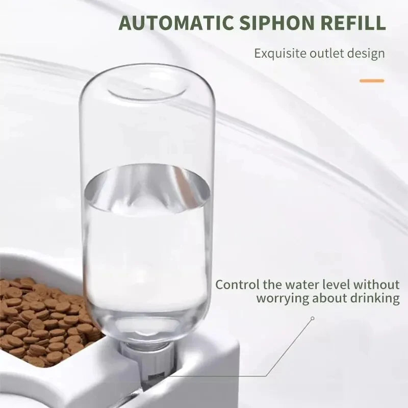 Automatic Pet Feeding & Water Bowl Set – Dual Food and Water Dispenser for Cats & Dogs