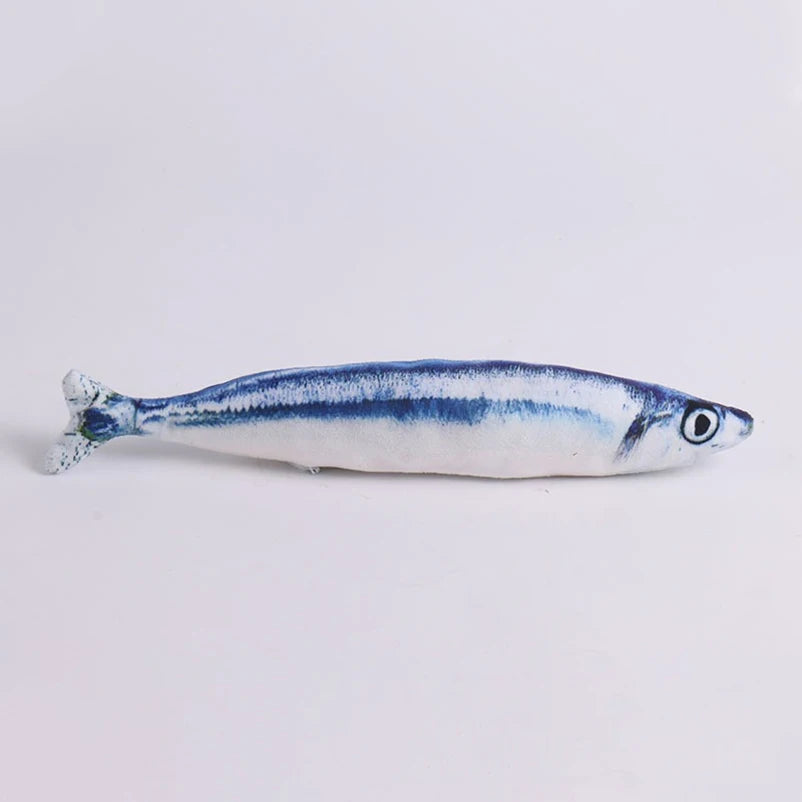 Realistic Plush Fish Cat Toy – Soft Catnip Chew Toy for Kittens & Cats
