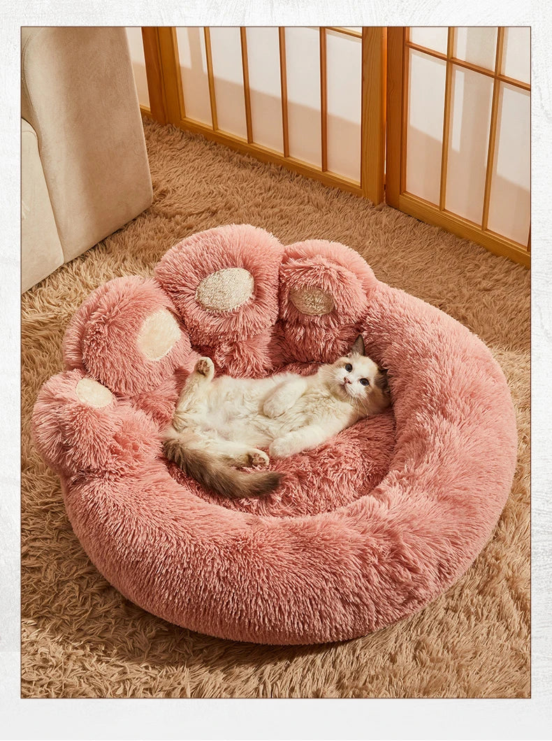 Calming Plush Dog Bed – Ultra Soft Anti-Anxiety Pet Bed for Small & Large Dogs