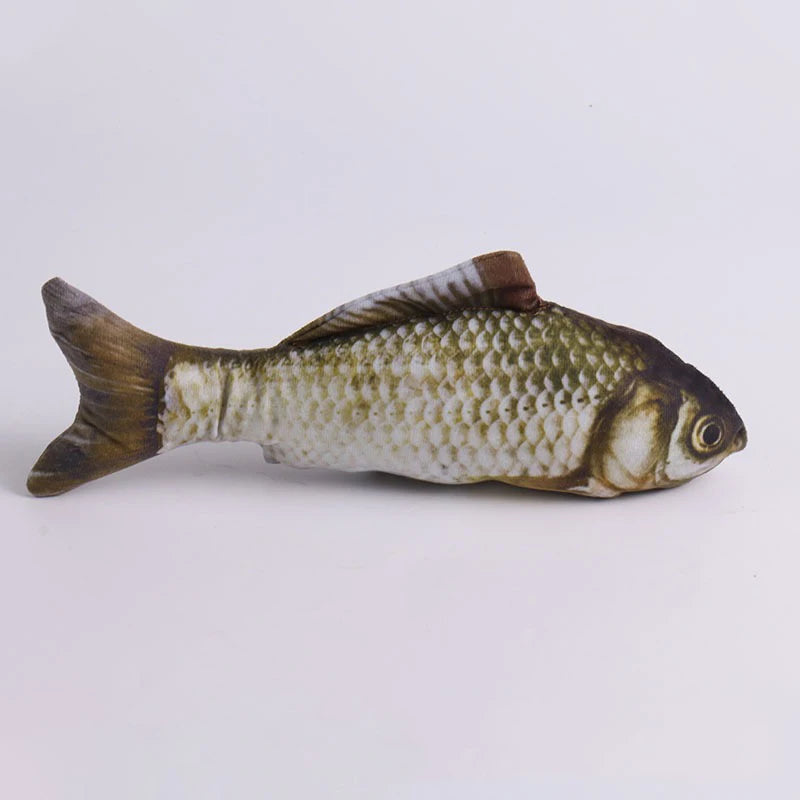 Realistic Plush Fish Cat Toy – Soft Catnip Chew Toy for Kittens & Cats