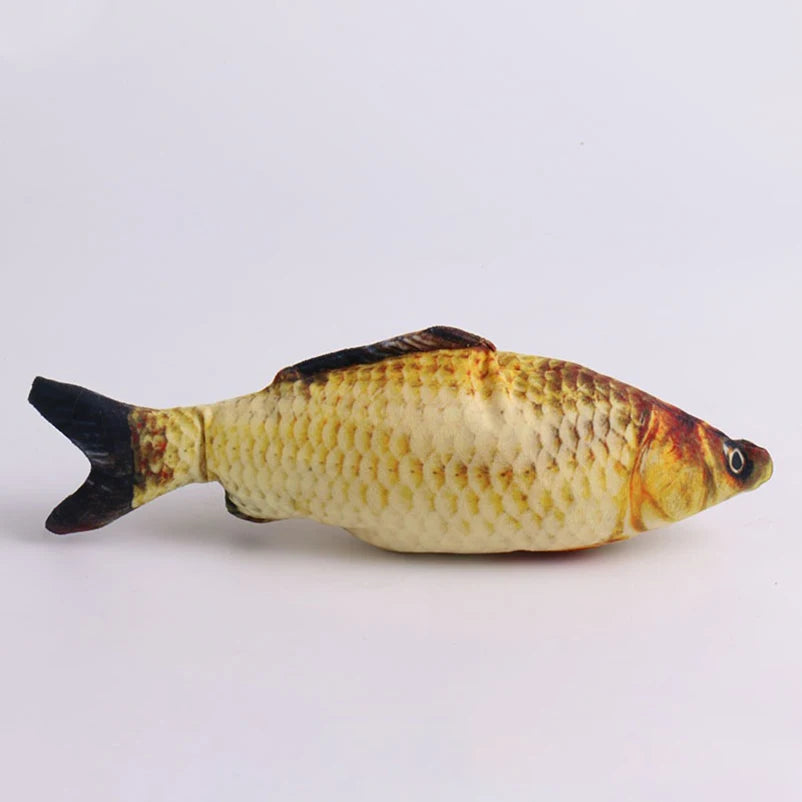 Realistic Plush Fish Cat Toy – Soft Catnip Chew Toy for Kittens & Cats