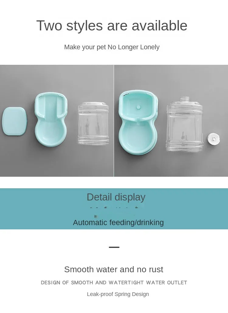 Cat Pet Automatic Feeder Drinking Bowl Large Capacity Dog 3.8L Combination Grain Storage Bucket Supplier