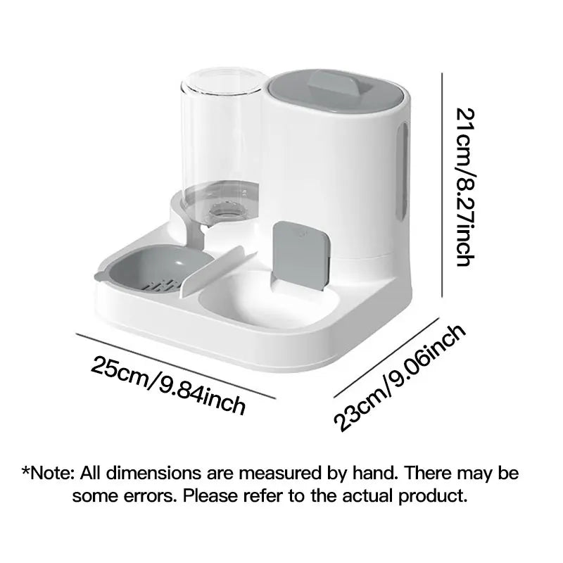 Automatic Gravity Cat Feeder & Water Dispenser – Large Capacity, Spill-Proof Pet Feeding Set